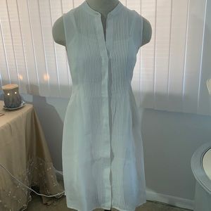 Theory white dress with camisole